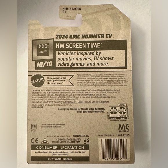 Barbie The Movie 2024 GMC Hummer Ev Hot wheel - Picture 2 of 3